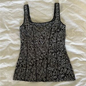 WHBM - NWOT Floral Corset Top
